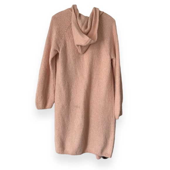 GAP Peach Cozy Knit Hooded Cardigan Duster Sweater with Pockets - S - Picture 8 of 9